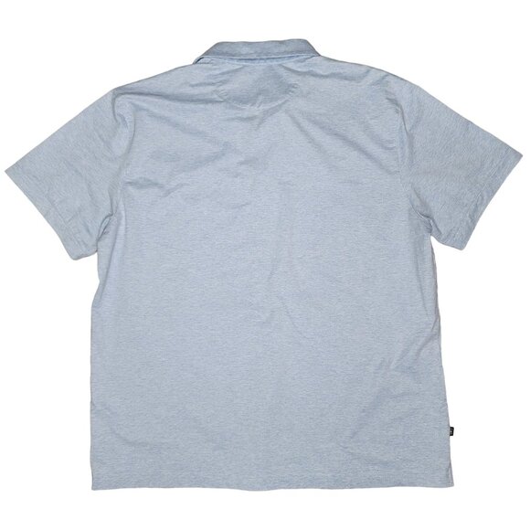 Mizzen+Main Light Blue Polo Shirt Classic Fit Large Soft Cotton Blend - Picture 4 of 6